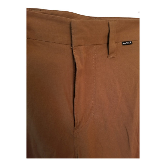 Hurley Men's Chino Shorts Brown 4 Pockets Size 28 Inseam 7.5 in - Picture 3 of 8